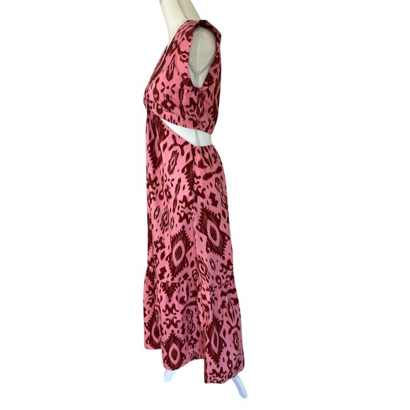 Steve Madden Got Your Batik Dress in Burnt Umber Medium New Womens Gown Maxi - Picture 7 of 12